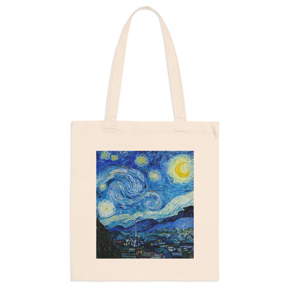 The Starry Night Canvas Tote Bag