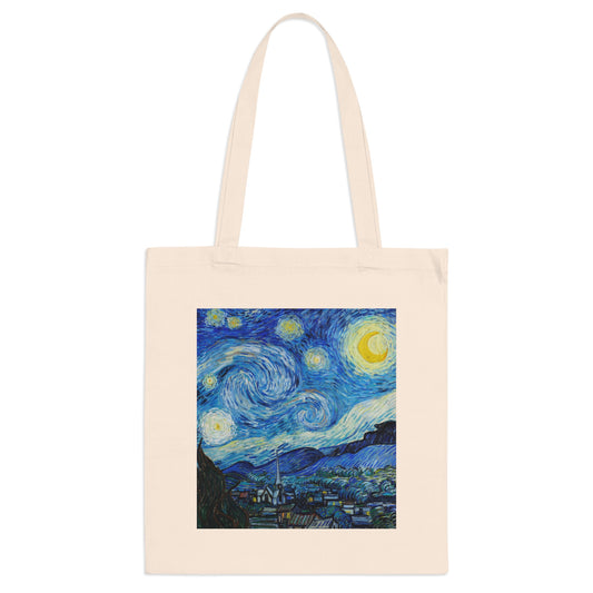 The Starry Night Canvas Tote Bag