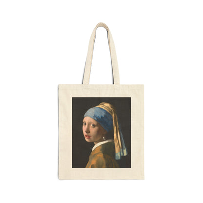 Girl with a Pearl Earring Canvas Tote Bag