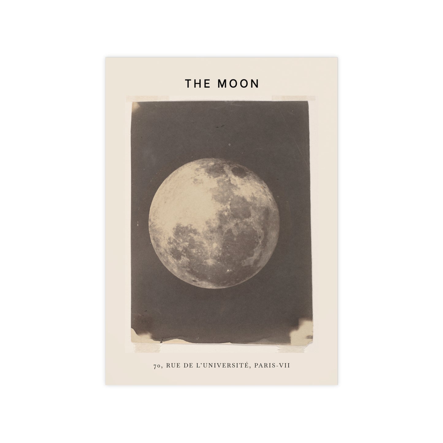 The Moon vintage Poster