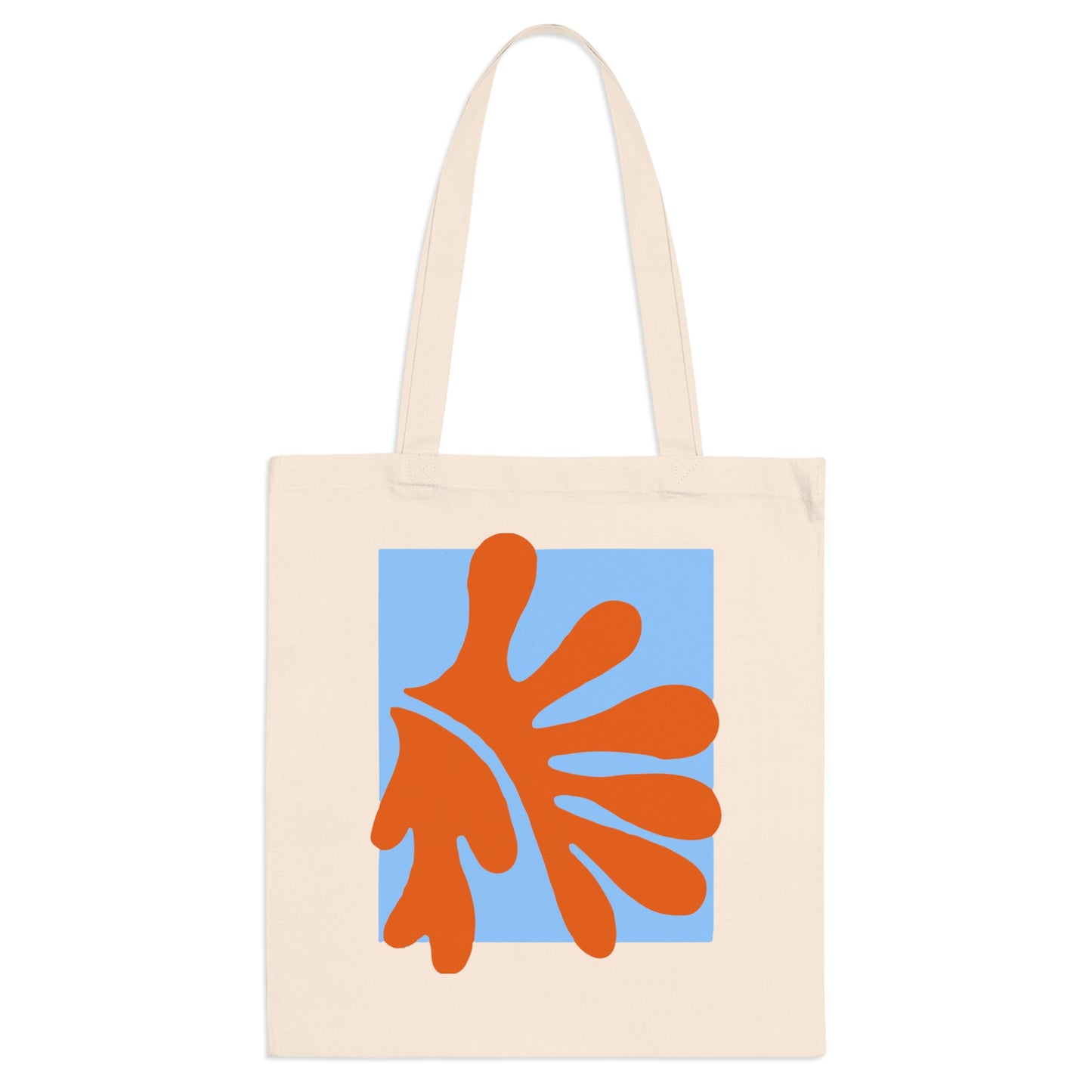 Matisse Orange & Blue Canvas Tote Bag