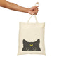 Black Cat Canvas Tote Bag