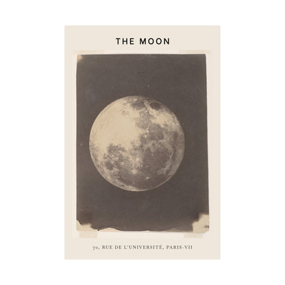 The Moon Vintage Poster