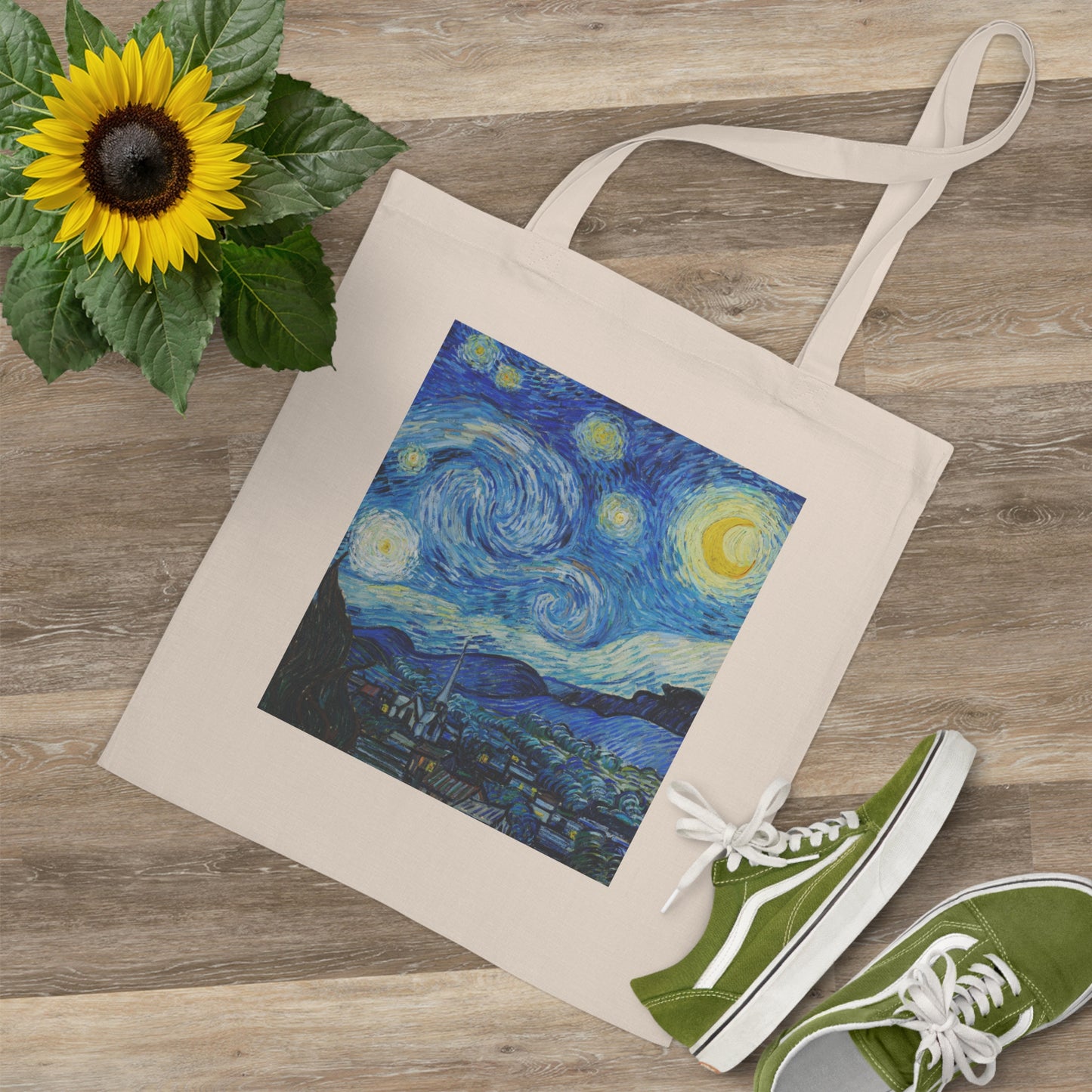 The Starry Night Canvas Tote Bag