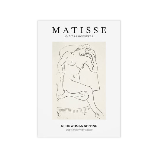 Nude sitting in a chair Poster | Henri Matisse