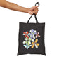 Flowers Illustration Canvas Tote Bag