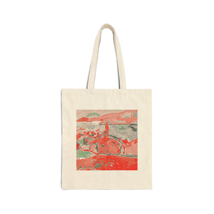 Matisse Red Canvas Tote Bag