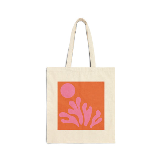 Matisse Pink & Orange Canvas Tote Bag