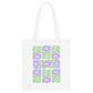 Purple Flowers Canvas Tote Bag