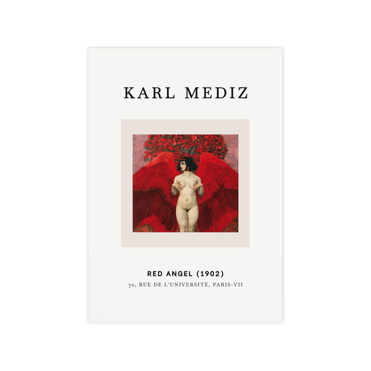 Red angel Poster | Karl Mediz