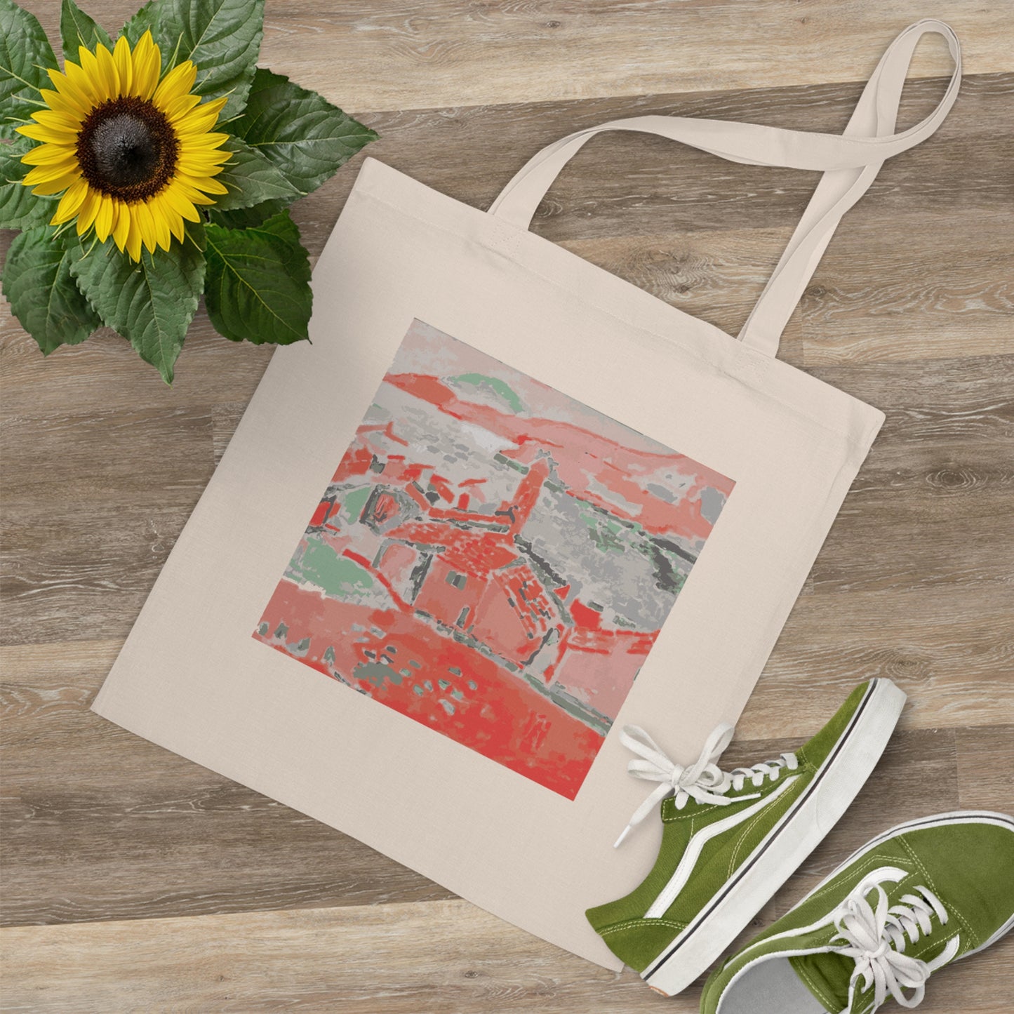 Matisse Red Canvas Tote Bag