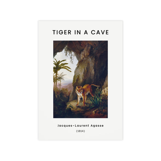 Tiger in a Cave Poster | Jacques–Laurent Agasse