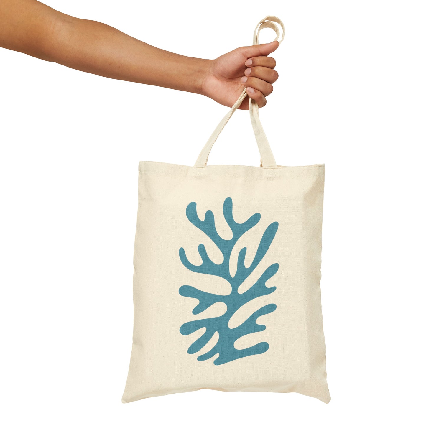 Matisse Blue Coral Canvas Tote Bag