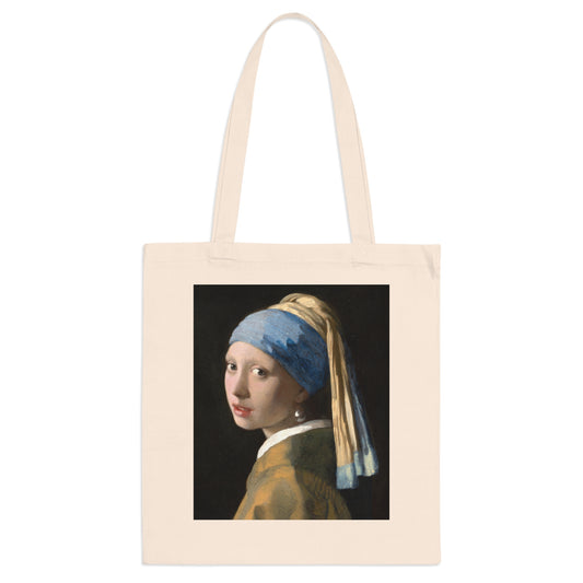 Girl with a Pearl Earring Canvas Tote Bag