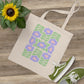 Purple Flowers Canvas Tote Bag