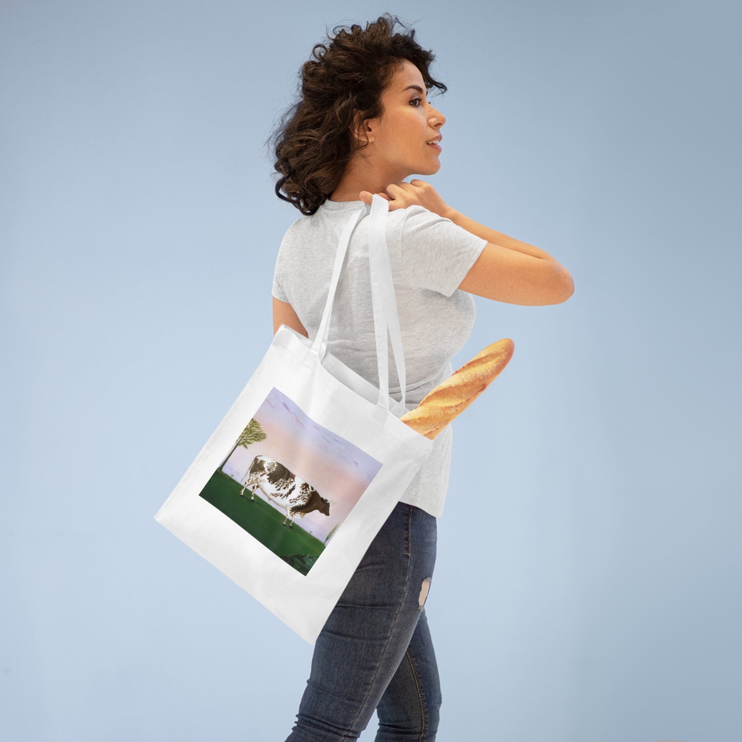 Prize Bull Canvas Tote Bag