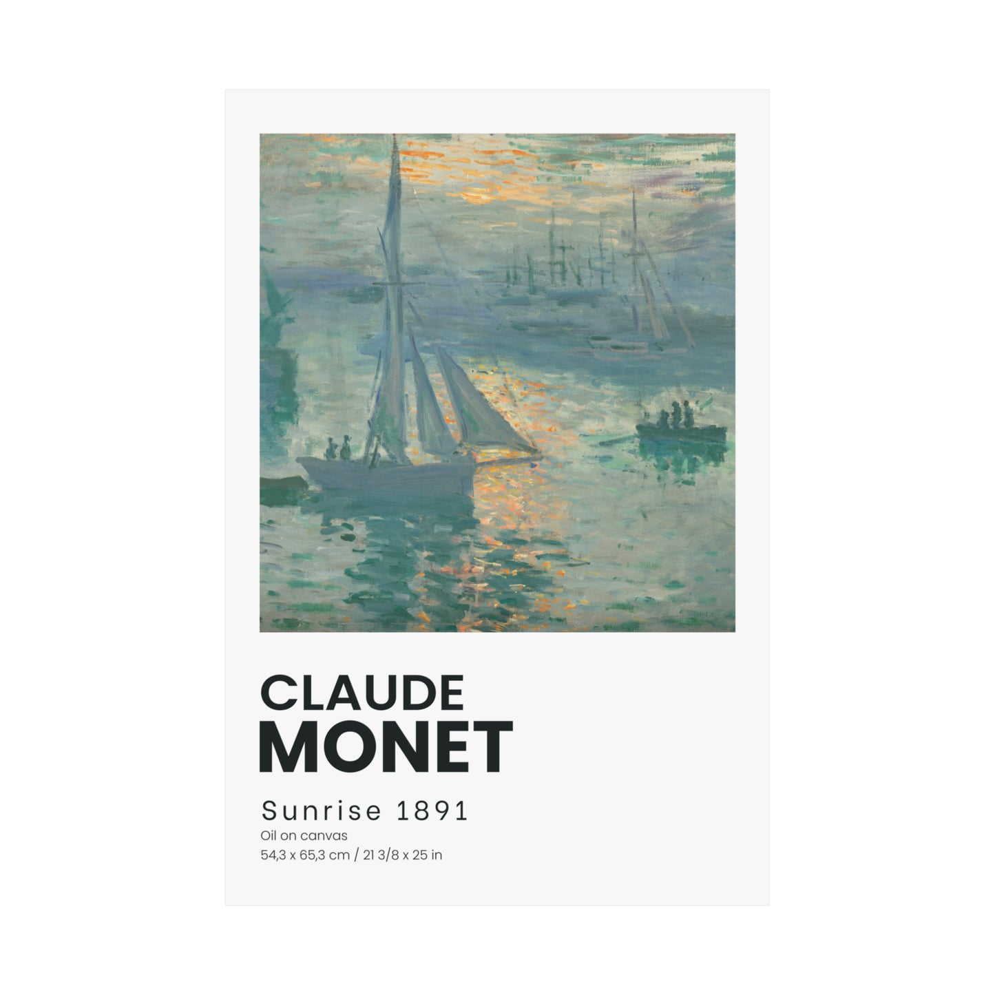 Sunrise Poster | Claude Monet