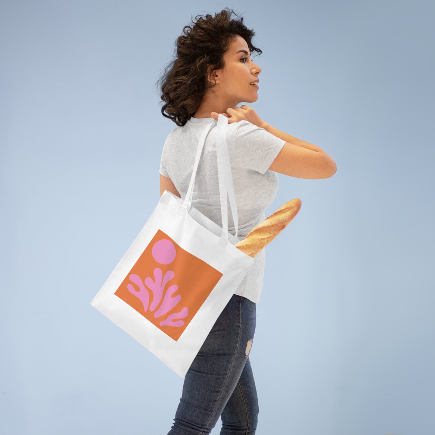 Matisse Pink & Orange Canvas Tote Bag