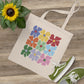 Colorful Flowers Canvas Tote Bag