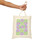 Purple Flowers Canvas Tote Bag