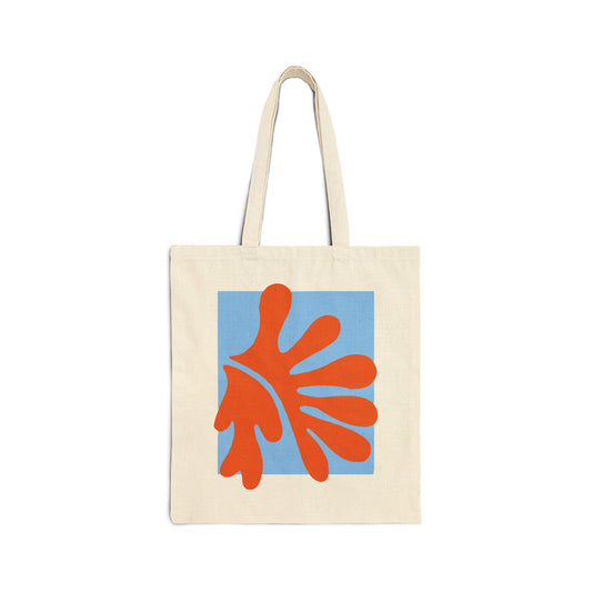 Matisse Orange & Blue Canvas Tote Bag