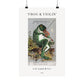 Frog & Violin Poster | J. D. Larkin & Co