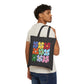 Colorful Flowers Canvas Tote Bag