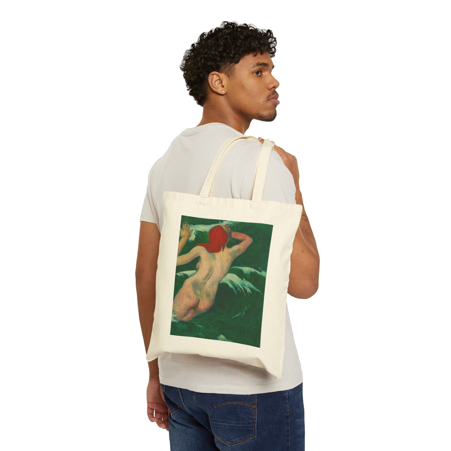 In the Waves Canvas Tote Bag