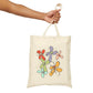 Flowers Illustration Canvas Tote Bag