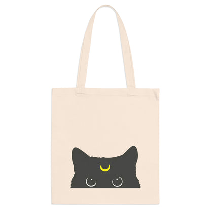 Black Cat Canvas Tote Bag