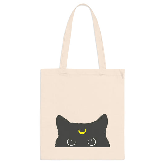 Black Cat Canvas Tote Bag