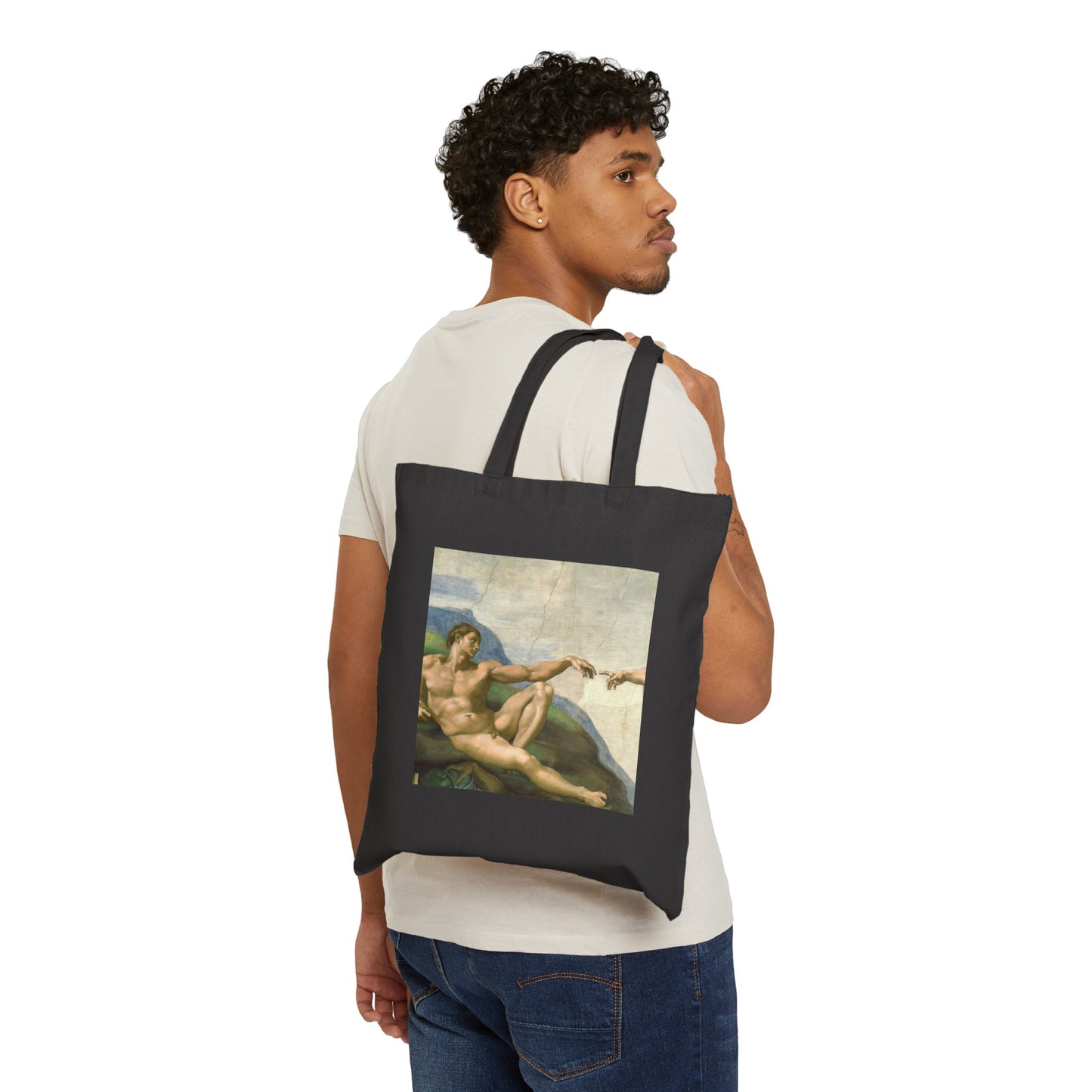 The Creation of Adam Canvas Tote Bag