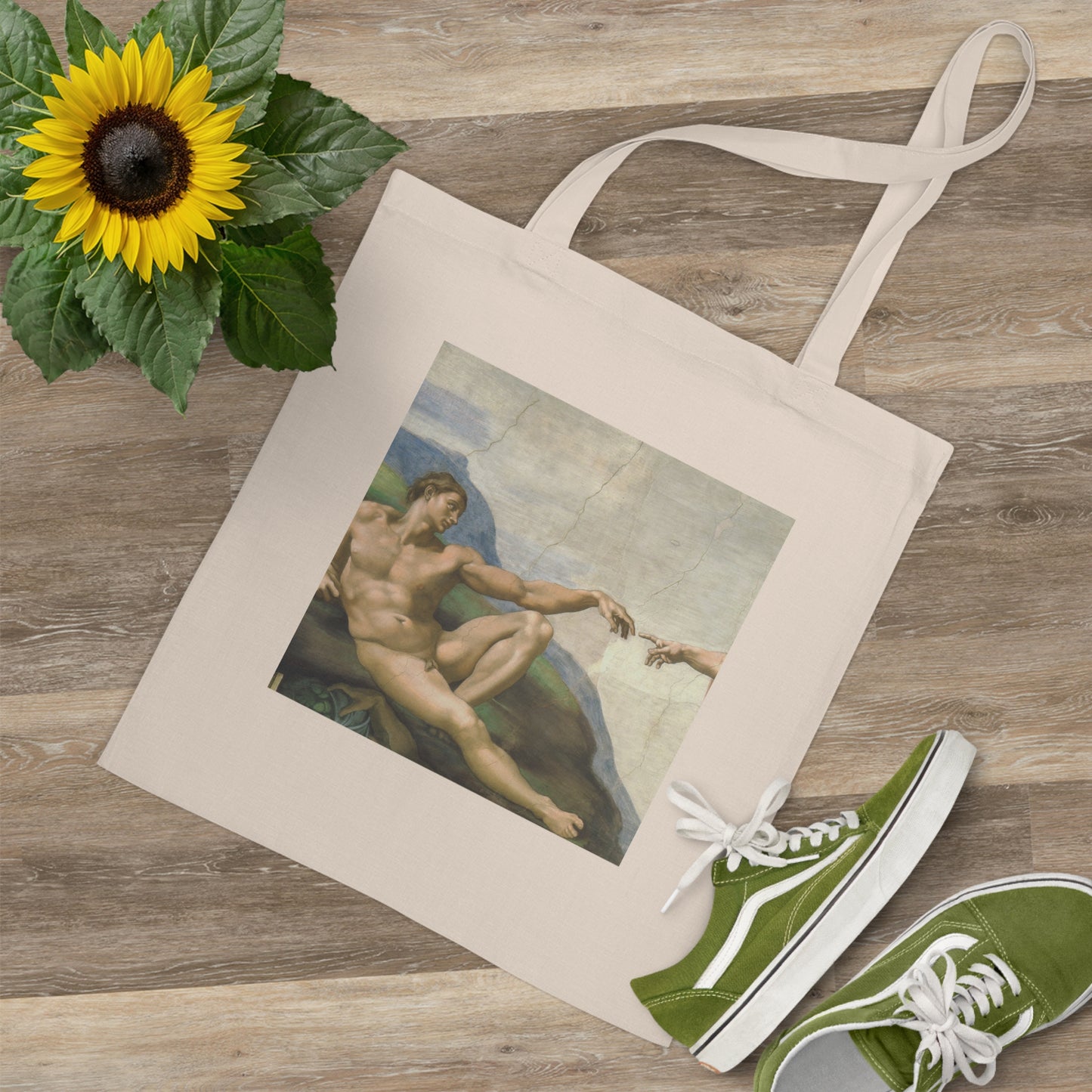 The Creation of Adam Canvas Tote Bag