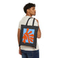 Matisse Orange & Blue Canvas Tote Bag