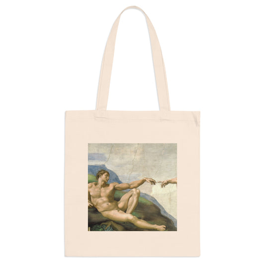 The Creation of Adam Canvas Tote Bag