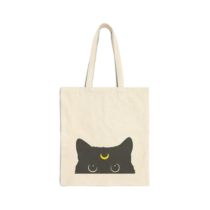 Black Cat Canvas Tote Bag