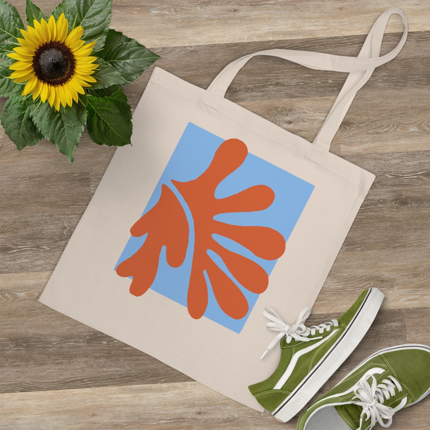 Matisse Orange & Blue Canvas Tote Bag