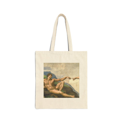 The Creation of Adam Canvas Tote Bag