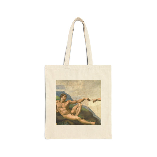 The Creation of Adam Canvas Tote Bag