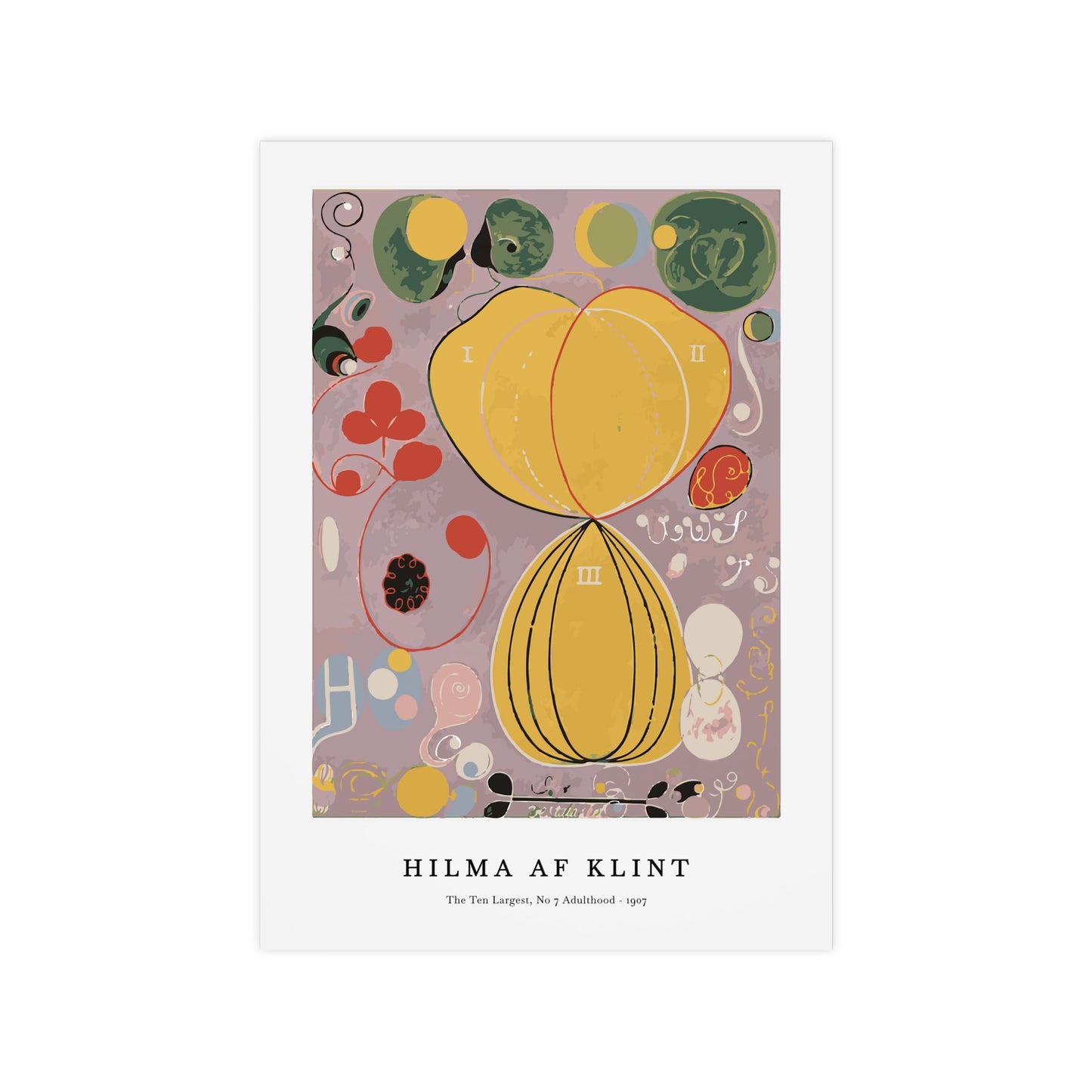 The ten largest no. 7 Poster | Hilma AF Klint Poster