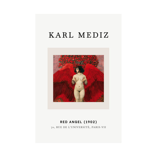 Red angel Poster | Karl Mediz