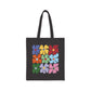 Colorful Flowers Canvas Tote Bag