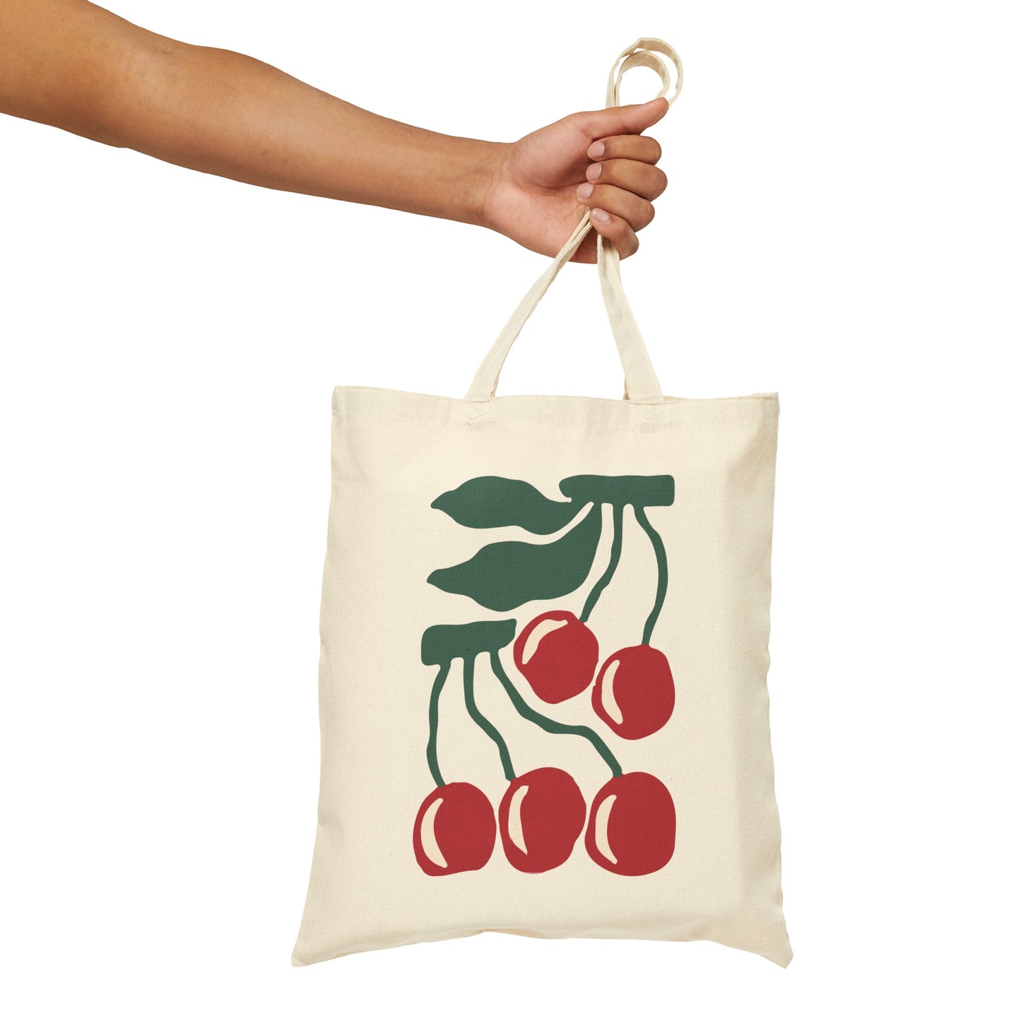 Cherries Canvas Tote Bag