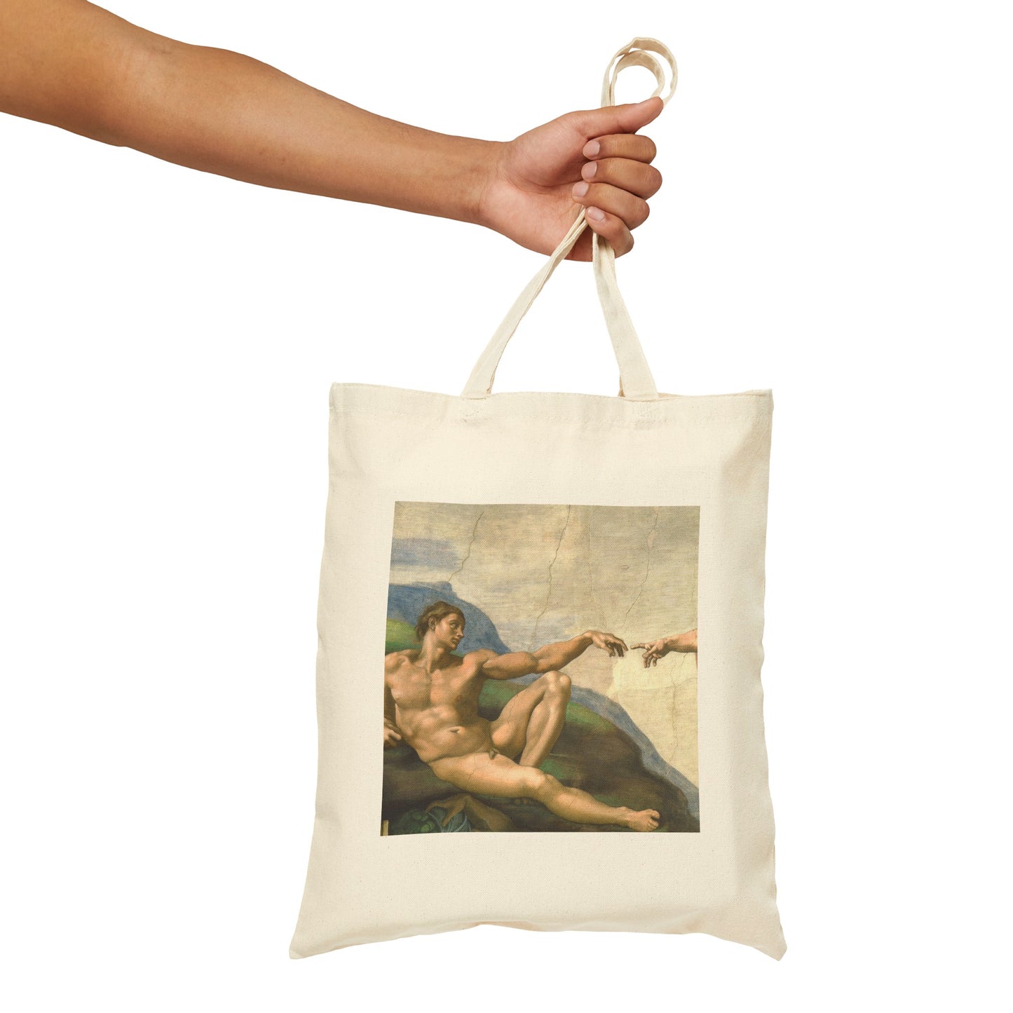 The Creation of Adam Canvas Tote Bag