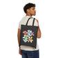 Flowers Illustration Canvas Tote Bag