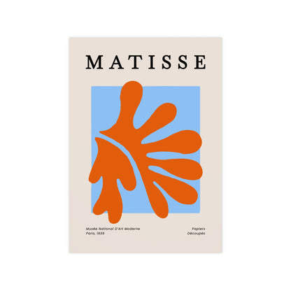 Affiche Abstrait Orange et Bleu | Henri Matisse Poster