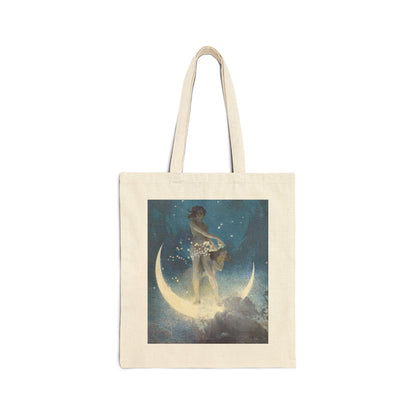 Spring Scattering Stars Canvas Tote Bag