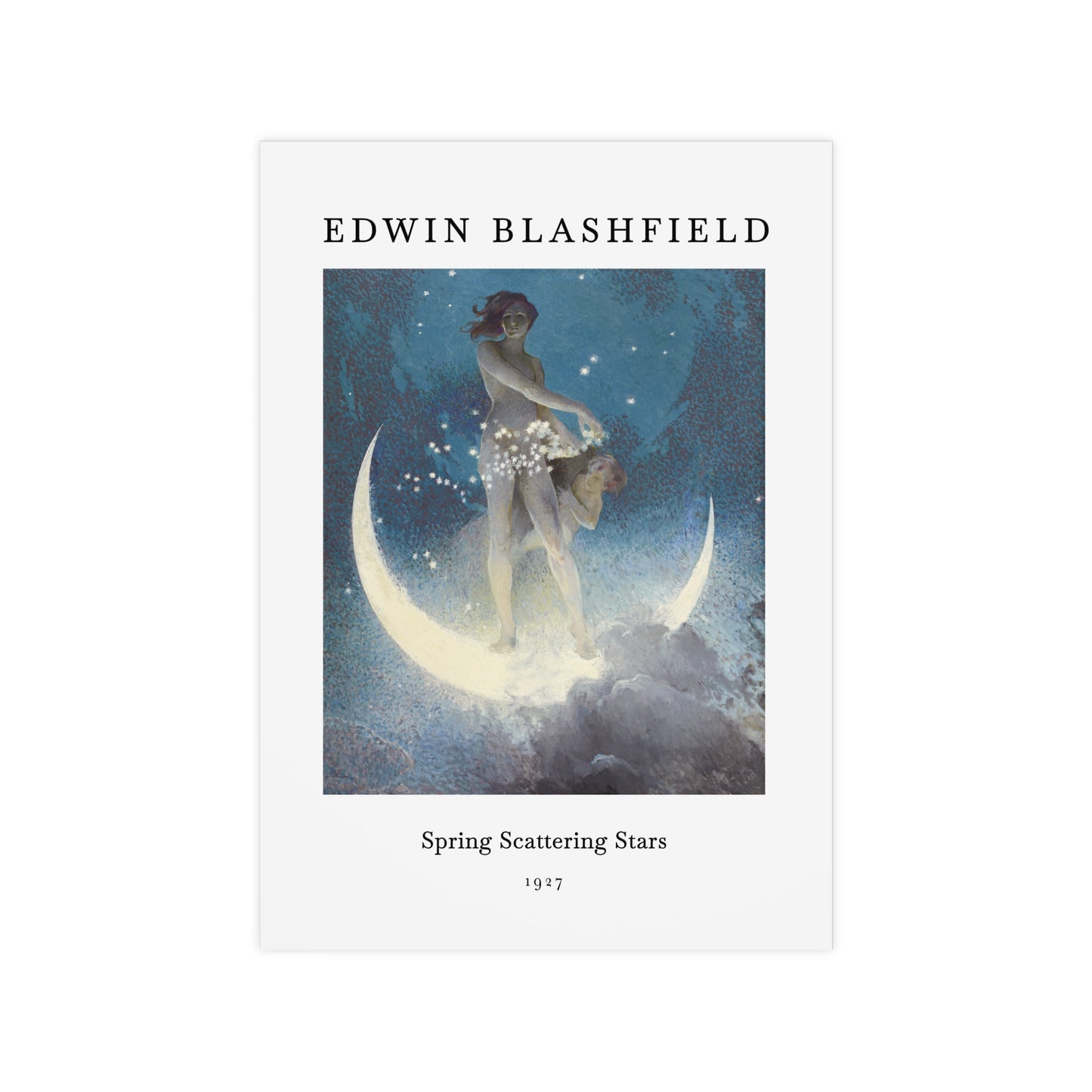 Spring Scattering Stars Poster | Edwin Blashfield