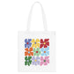 Colorful Flowers Canvas Tote Bag