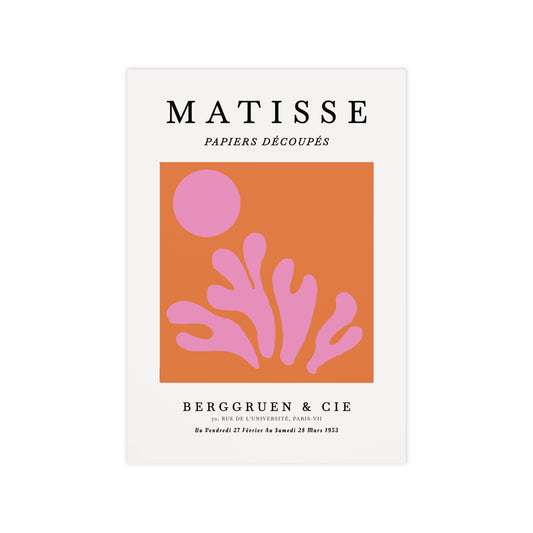 Affiche Abstrait Rose et Orange | Henri Matisse Poster